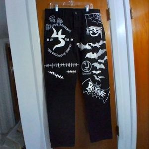 DIY Custom made Goth Deathrock Darkwave Pants